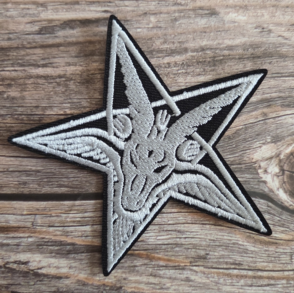 Satan Goat Star Goth Occult Devil Witchy Embroidered Patch